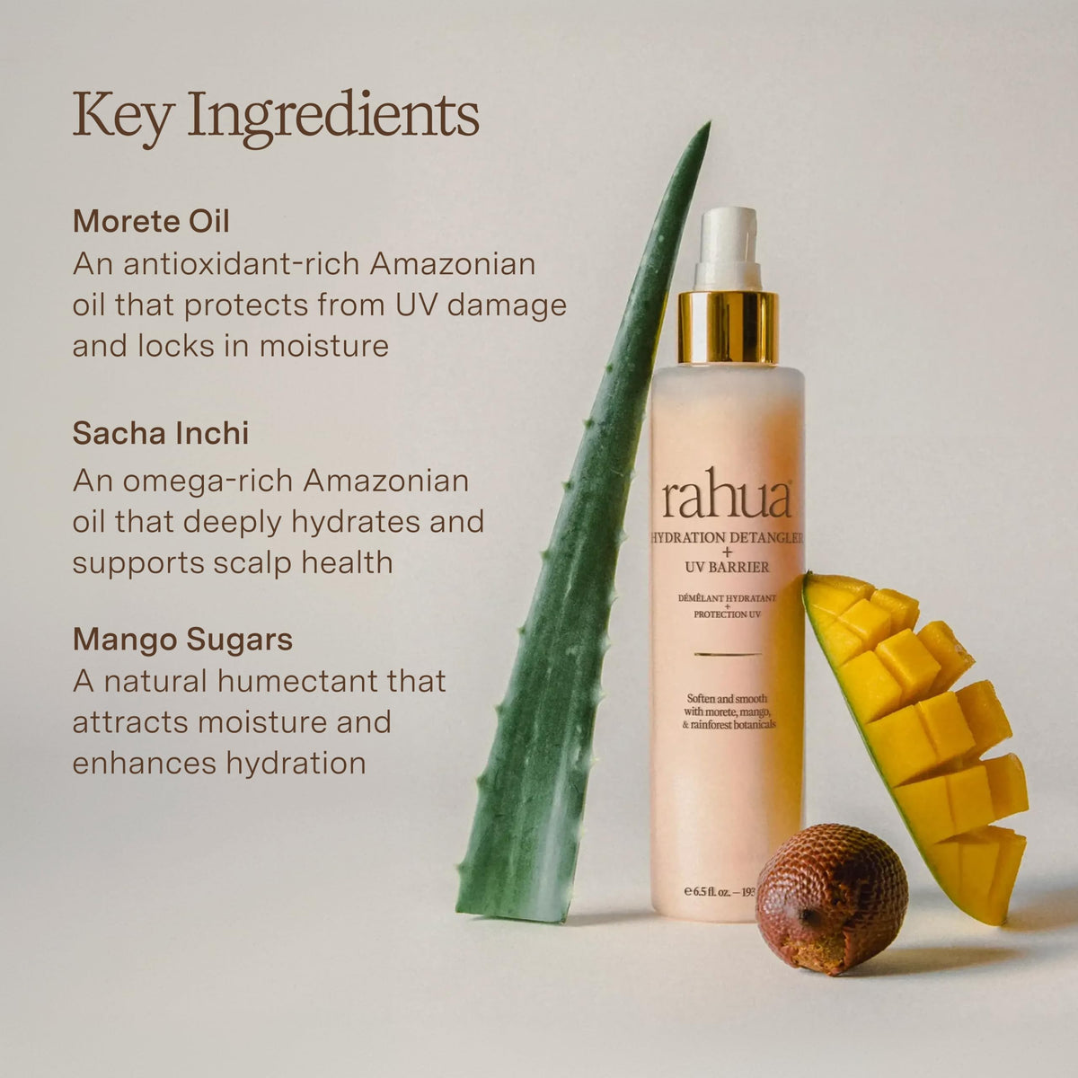 Rahua Hydration Detangler bottle side view