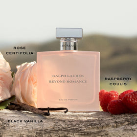 RALPH LAUREN FRAGRANCES Beyond Romance Eau de Parfum bottle with cap removed