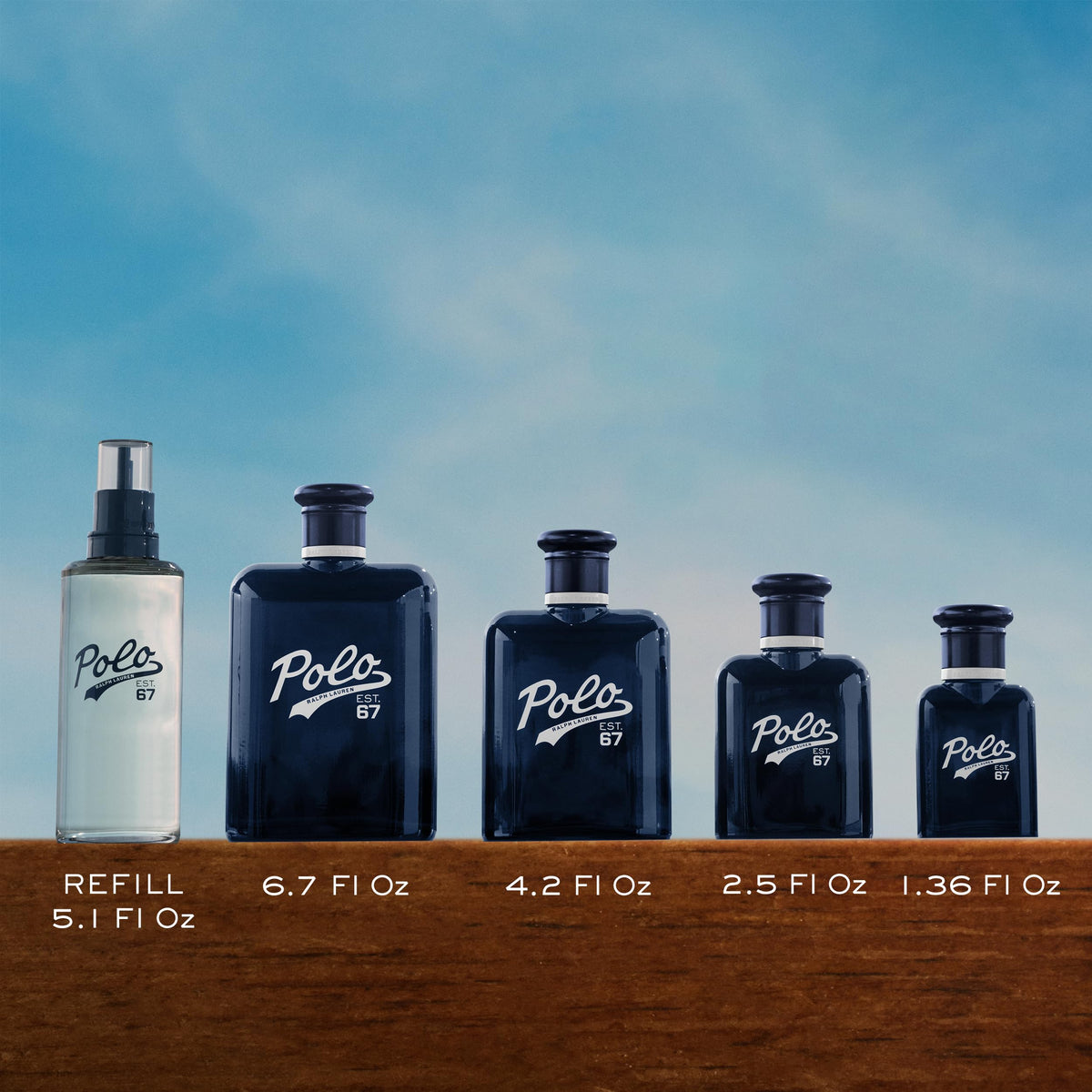 RALPH LAUREN FRAGRANCES Polo 67 Eau de Toilette bottle close-up
