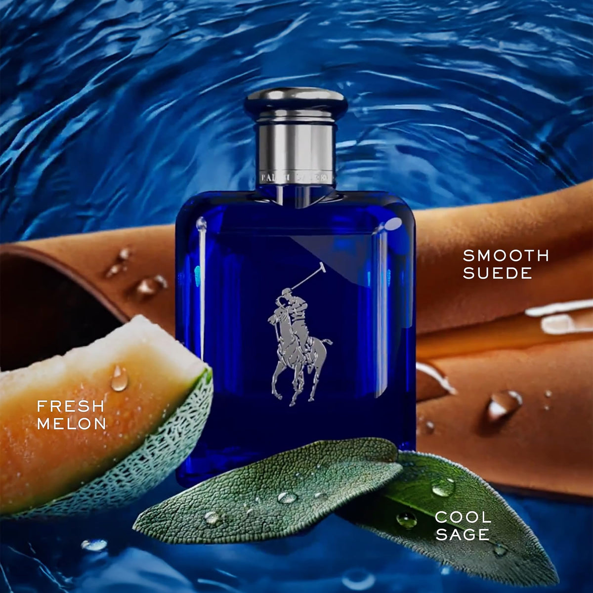 RALPH LAUREN Polo Blue Eau de Toilette bottle with cap