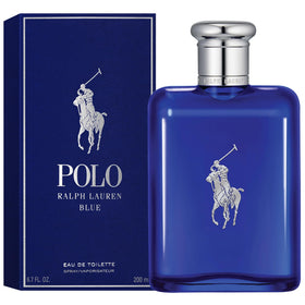 RALPH LAUREN Polo Blue Eau de Toilette with ocean background