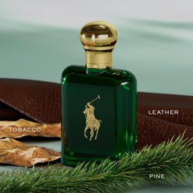 RALPH LAUREN Polo Eau de Toilette deep green bottle side view