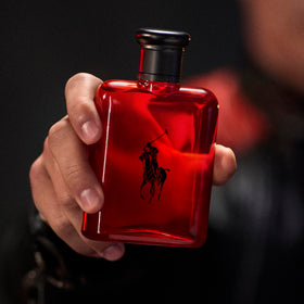RALPH LAUREN Polo Red Eau de Toilette 2.5 Fl Oz bottle with matte black accents