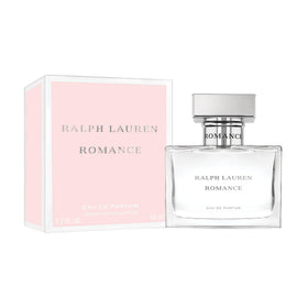 RALPH LAUREN Romance Eau de Parfum with floral background