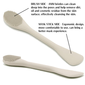 RamPula Face Mask Brush Applicator in black and starlight design