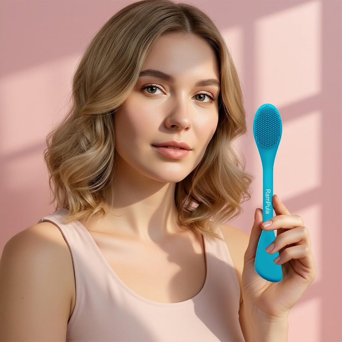 RamPula Pore Brush showing spoon-shaped applicator end
