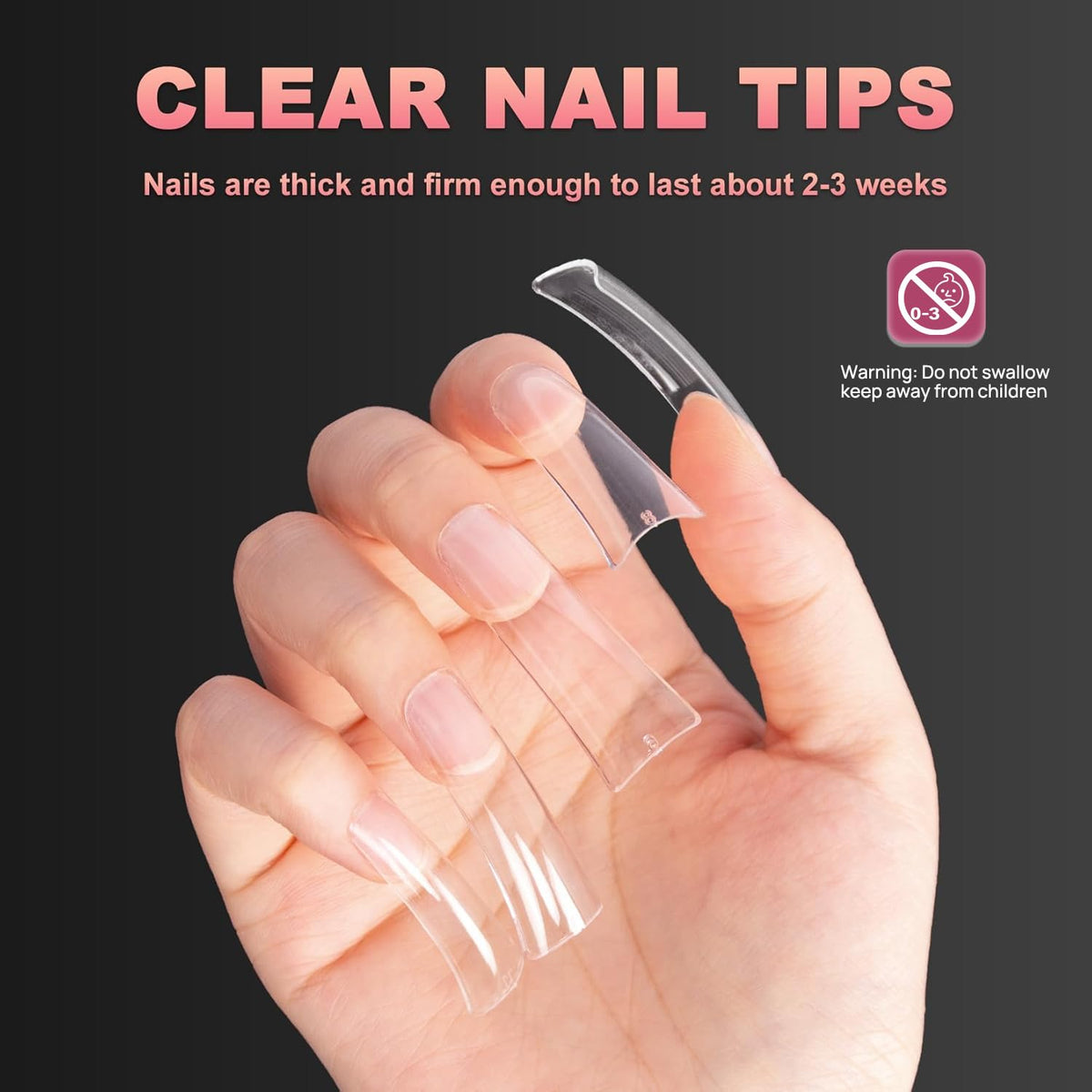 Ranrose Duck Nail Tips in use on a manicure table