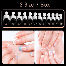 Ranrose French Nail Tips in elegant white design