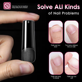 Ranrose nail tips in a professional nail salon setting