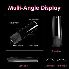 Ranrose nail tips showing size variety and packaging