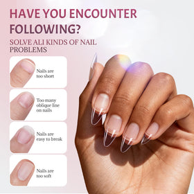 Ranrose nail tips showing tapered edge design