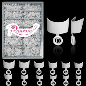 ranrose Short French Style False Nails front view in box