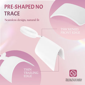 ranrose Short French Style False Nails on a hand