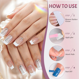 ranrose Short French Style False Nails packaging details