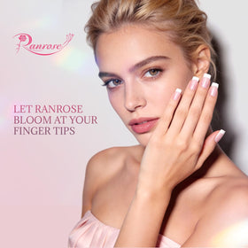 ranrose Short French Style False Nails showing various designs