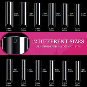 ranrose XXL Extra Long Nail Tips packaging side view
