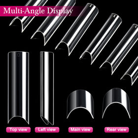 ranrose XXL Extra Long Nail Tips showing multiple styles