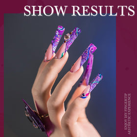 ranrose XXL Extra Long Nail Tips various sizes displayed