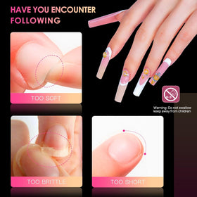 ranrose XXXL Square Nail Tips in use during a nail art session