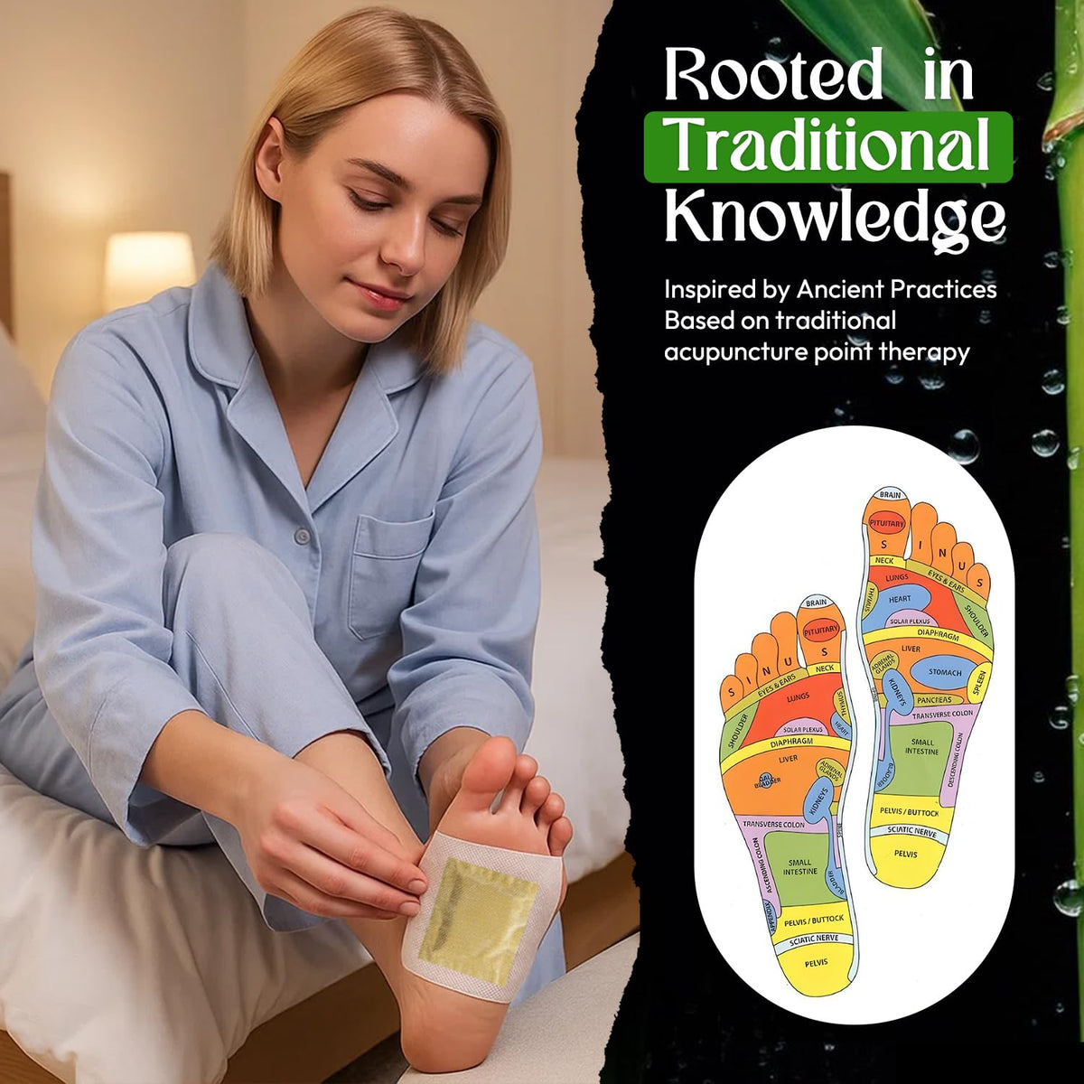 Rantherm Foot Pads with a relaxing background