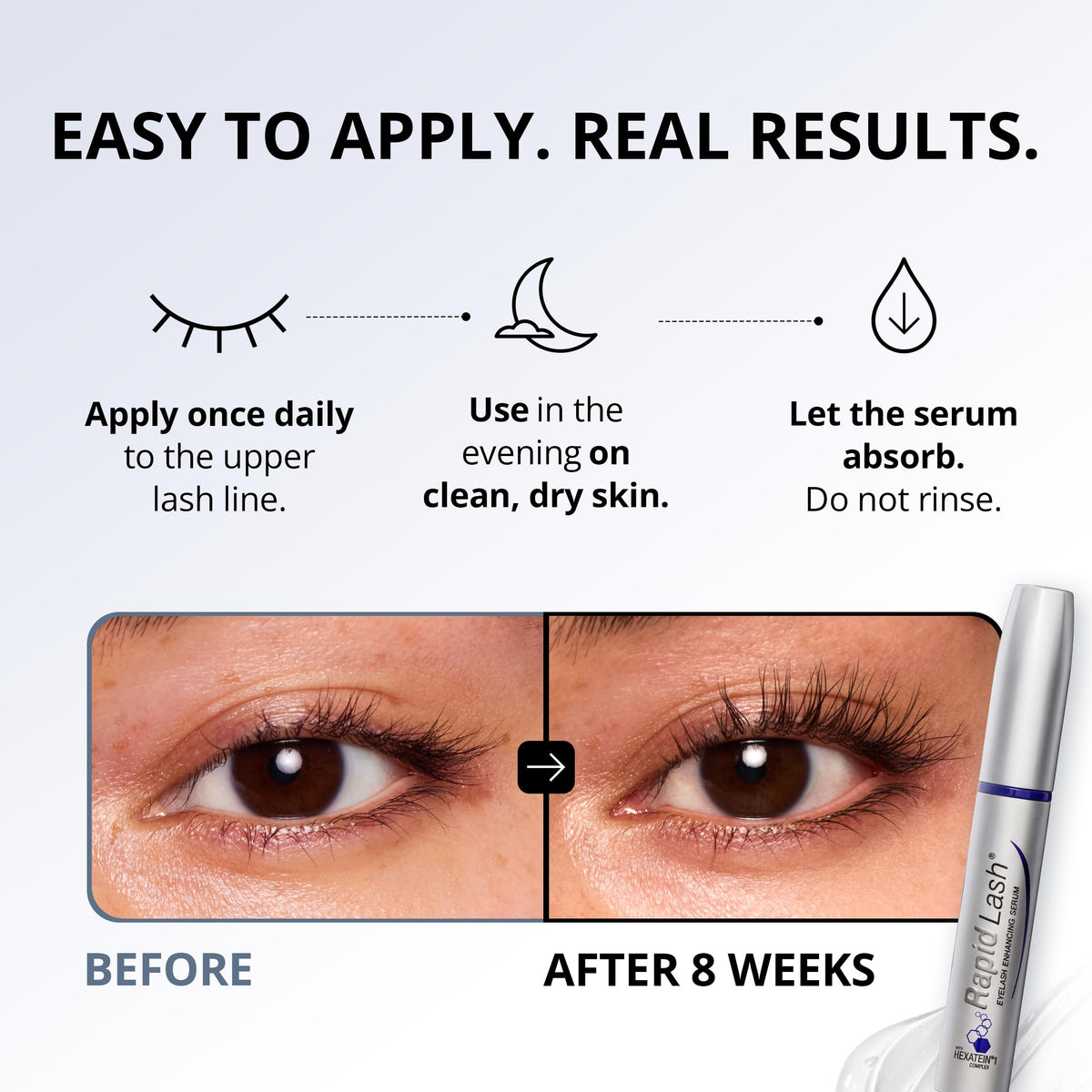 RapidLash Eyelash Serum 3mL side view