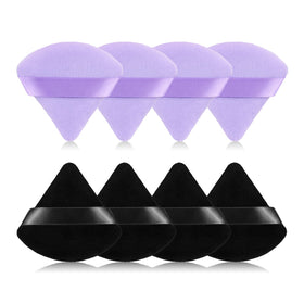 RAREIUS 8pcs Triangular Powder Puff set in classic colours