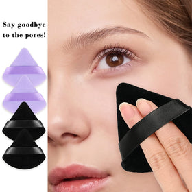 RAREIUS Triangular Powder Puff set displayed in packaging