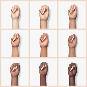 RARJSM Apricot Nude Gel Nail Polish with nail lamp