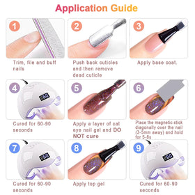 RARJSM Cat Eye Gel Nail Polish in various colours