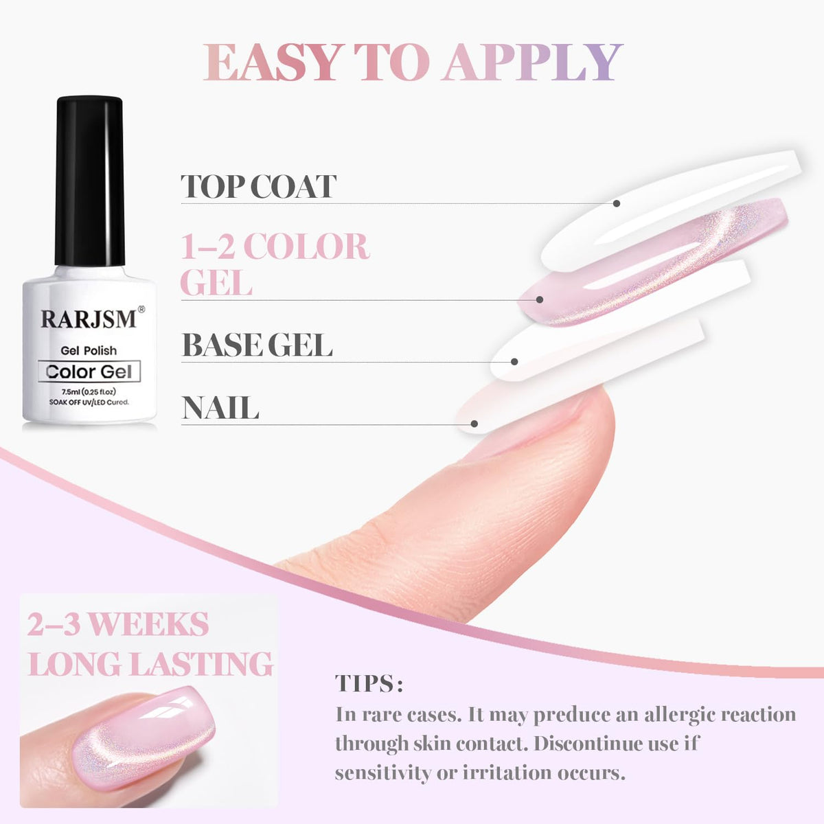 RARJSM Cat Eye Gel Nail Polish Set packaging