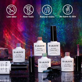 RARJSM Chameleon Gel Polish set with six bottles