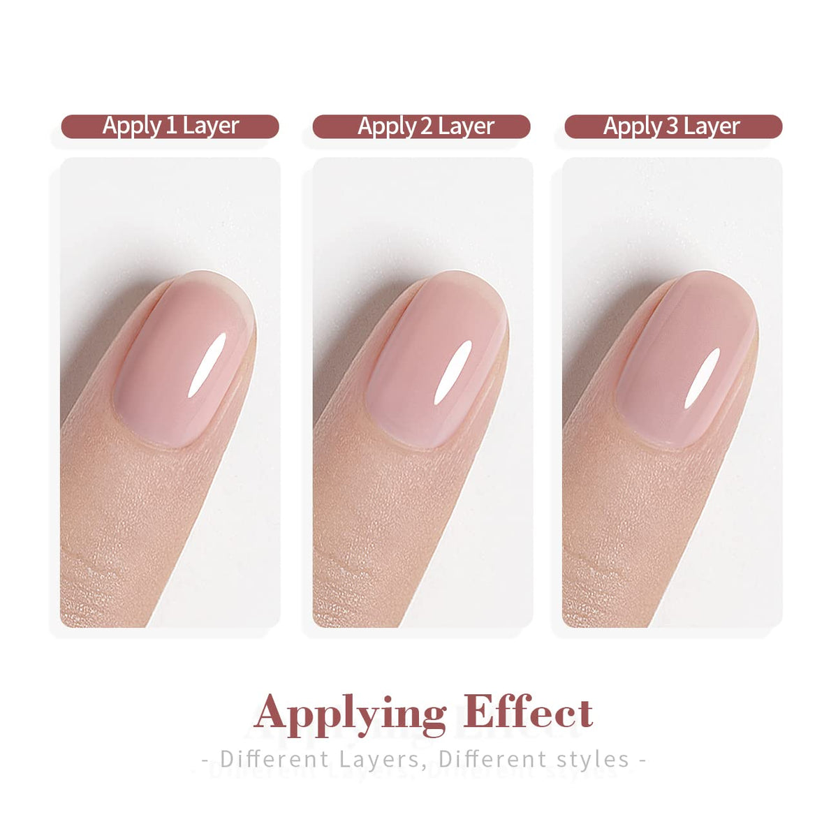 RARJSM Dirty Rose Nude Gel Nail Polish packaging