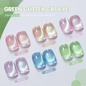 RARJSM Green Cat Eye Gel Nail Polish Set packaging