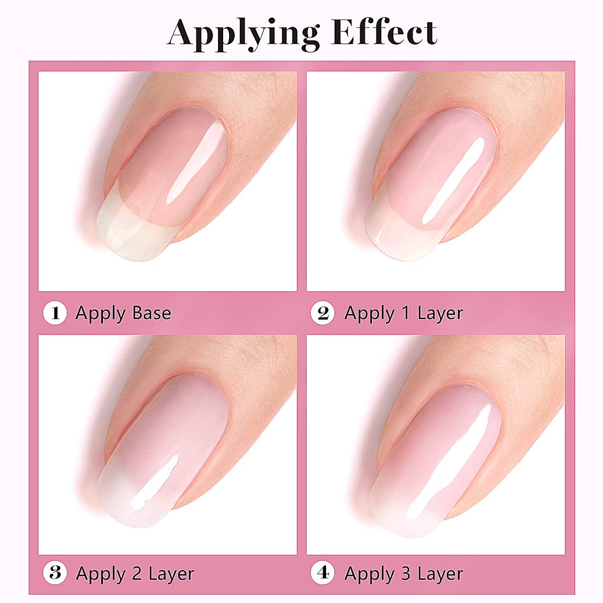 RARJSM Milky Pink Gel Nail Polish 15ML with nail art tools