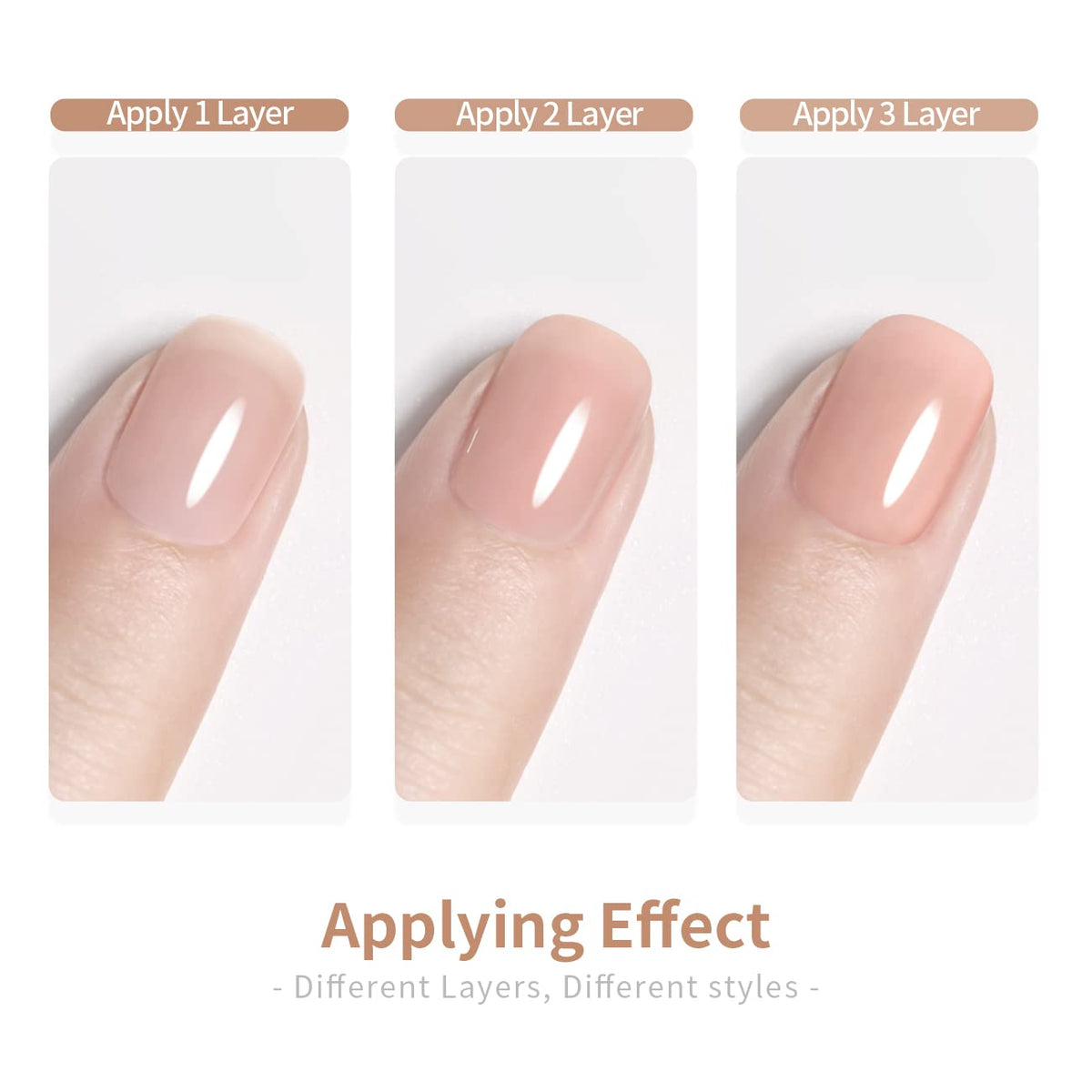 RARJSM Milky Rose Gel Nail Polish 15ml with manicure tools