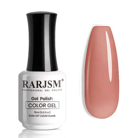 RARJSM Milky Rose Purple Gel Nail Polish 15ml front view