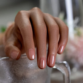 RARJSM Milky Rose Purple Gel Nail Polish bottle side view