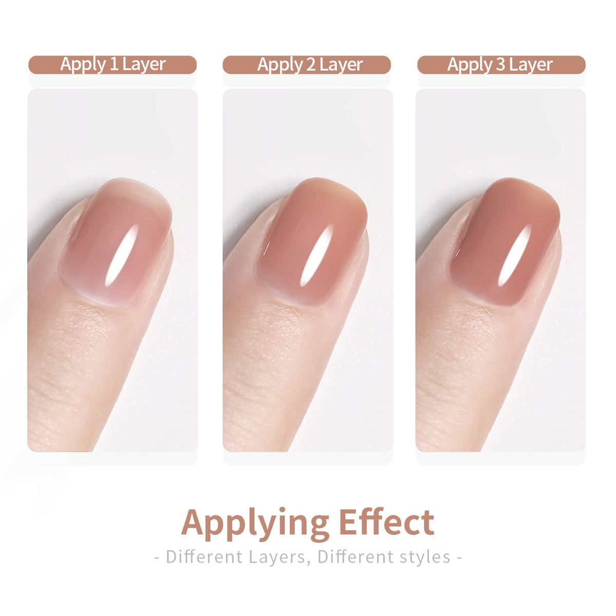 RARJSM Milky Rose Purple Gel Nail Polish swatch on nail