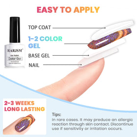 RARJSM nail polish set with UV lamp for curing