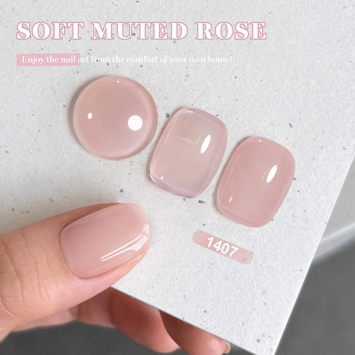RARJSM Nude Beige Pink Gel Nail Polish 15ml with nail lamp