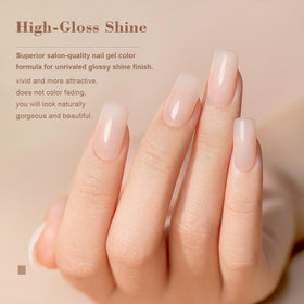 RARJSM Nude Gel Nail Polish 15ml bottle side view