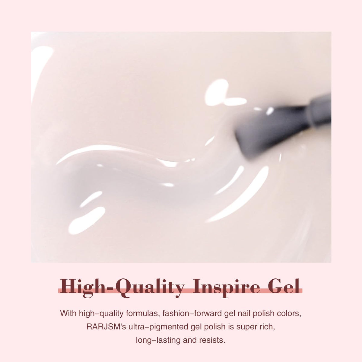 RARJSM Nude Gel Nail Polish 15ml bottle with other nail care products