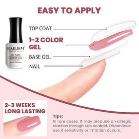 RARJSM Nude Gel Nail Polish 15ml close-up of brush