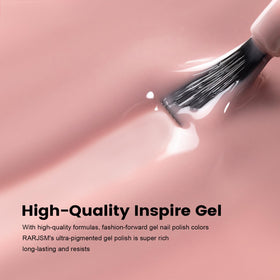 RARJSM Nude Gel Nail Polish 15ml in a nail salon setting