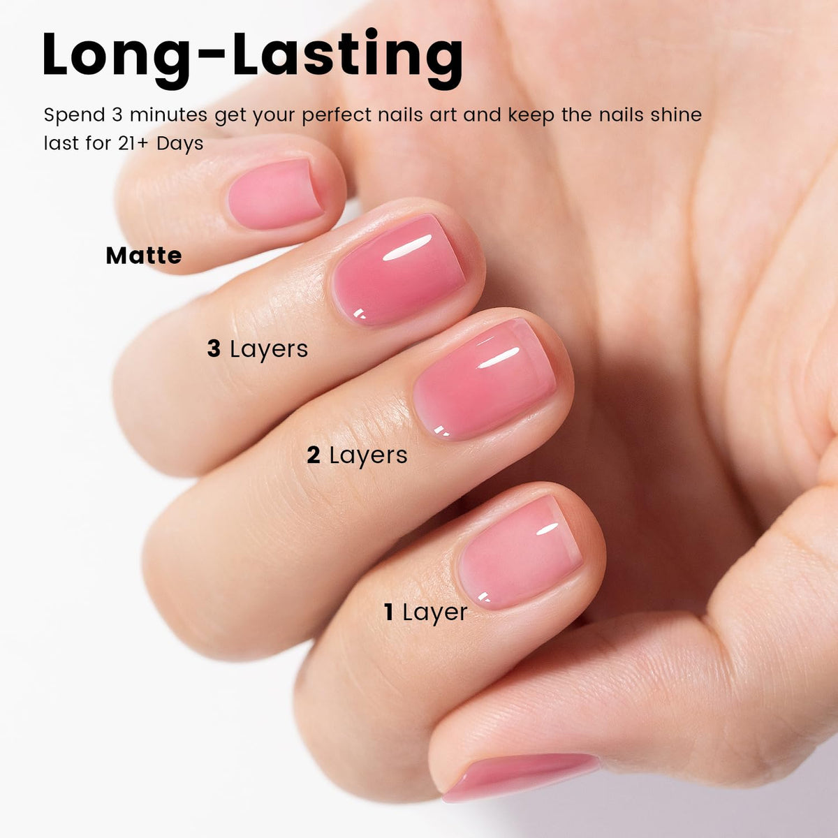 RARJSM Nude Gel Nail Polish 15ml packaging details