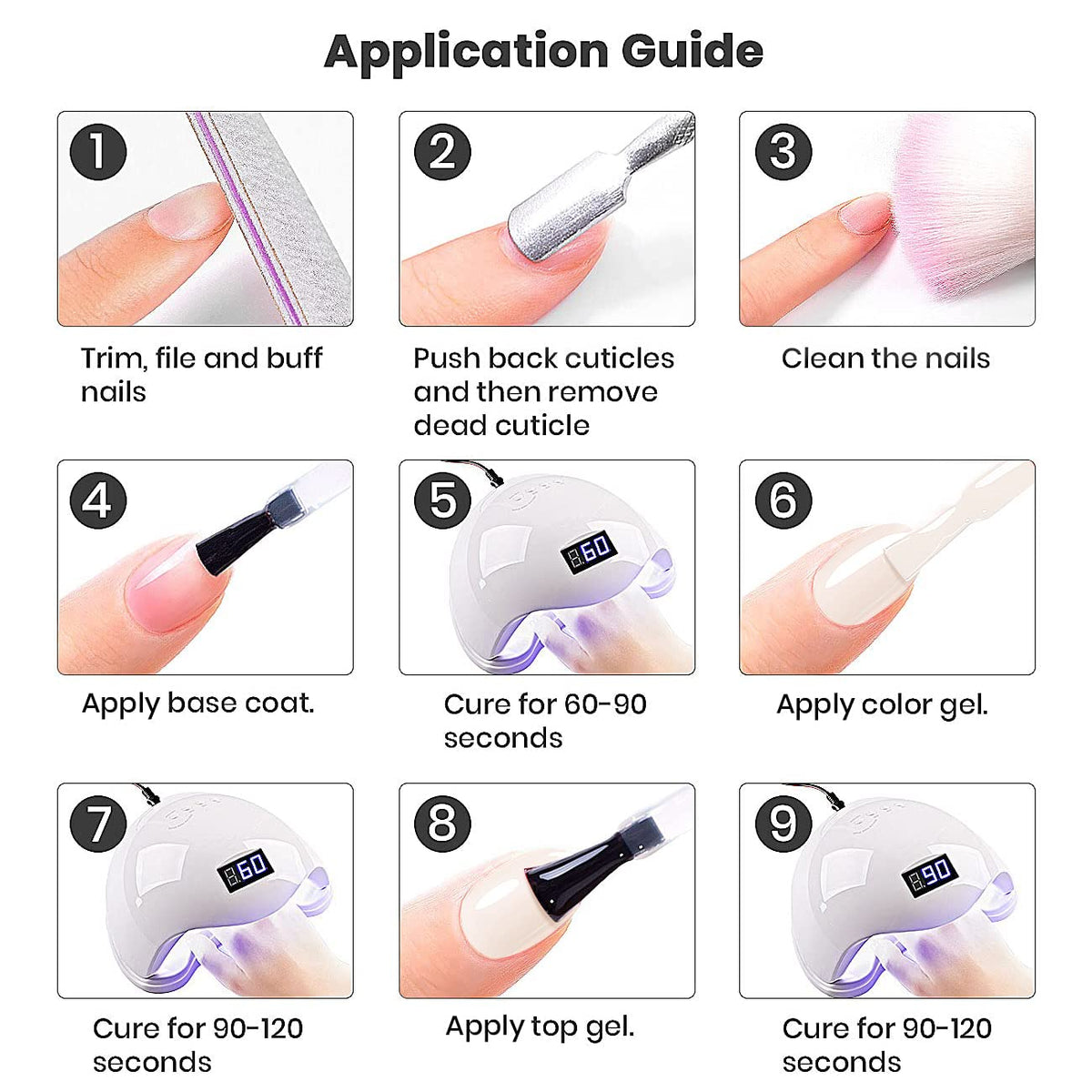 RARJSM Nude Gel Nail Polish 15ml packaging details