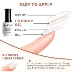 RARJSM Nude Gel Nail Polish 15ml with nail tools