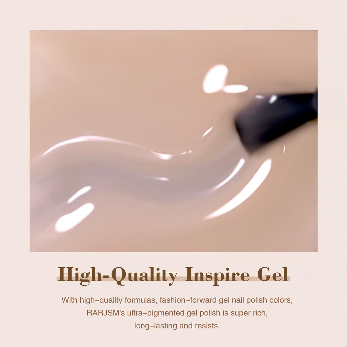 RARJSM Nude Gel Nail Polish packaging