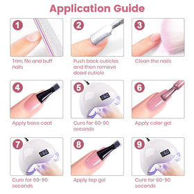 RARJSM Nude Jelly Gel Nail Polish 15ml packaging details