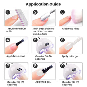 RARJSM Pure White Gel Nail Polish packaging details